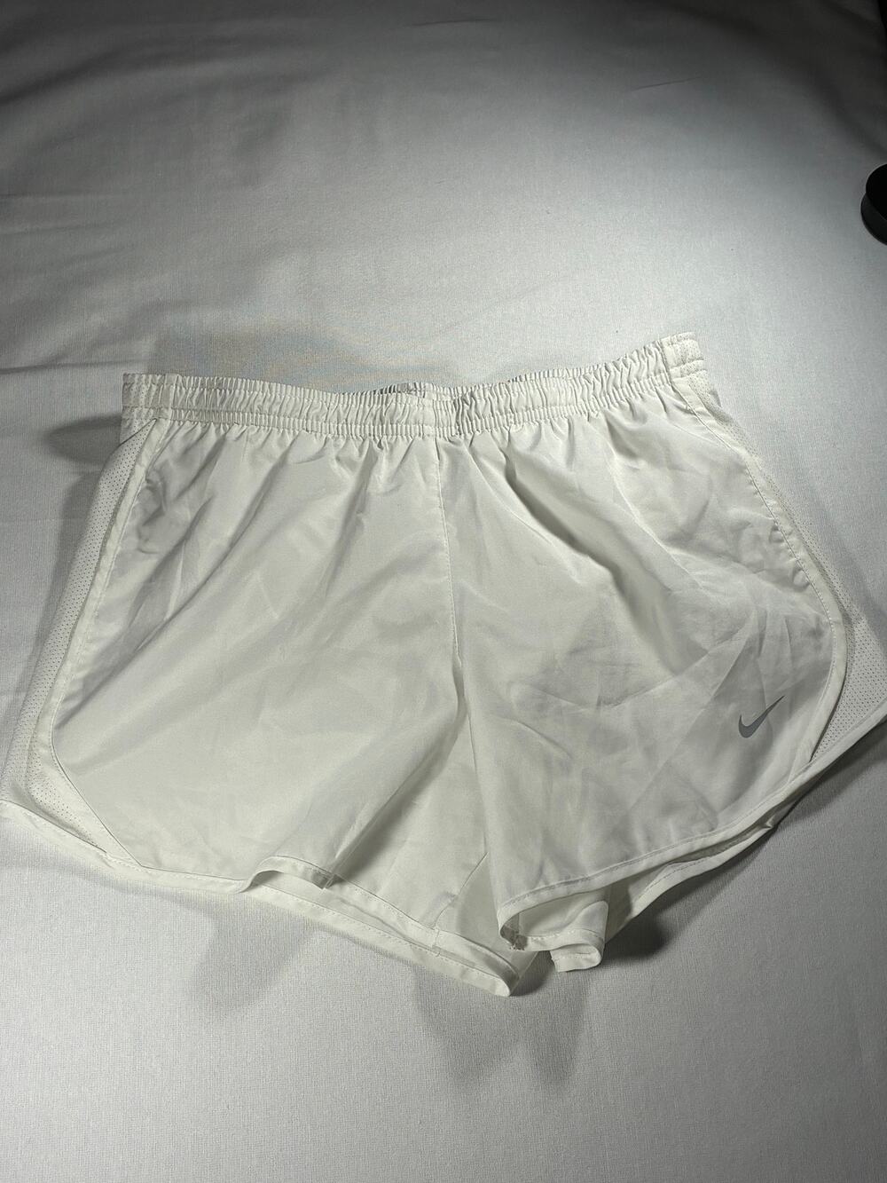 Nike Dri-FIT White Running Shorts Women’s Size Small Athletic Gym